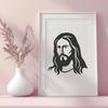 Beautiful Jesus PNG - For Laser Cutter Project