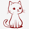 Free Cute Cat Digital Art