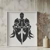 Stunning Knight In SVG, PNG, PDF And DXF File Formats - Free