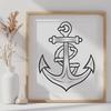 Anchor Digital Artwork In SVG, PNG, PDF And DXF File Formats