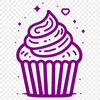 Cupcake Vector Craft File In SVG, PNG, PDF And DXF Formats