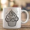 Beautiful Cupcake In SVG - Free Digital Download