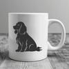 Unique Sitting Cocker Spaniel Vector Image