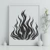 Unique Flames - Laser Cutter SVG Free Download