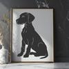 Beautiful Sitting Great Dane Vector Image