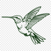 Flying Hummingbird SVG - Digital Artwork For Commercial Use