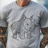 Beautiful Rhino In SVG, PNG, PDF And DXF File Formats - Free