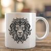 Free Lion In DXF For Free Download