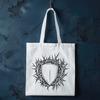 A stylized shield design with thorns emblazoned on it, suitable for digital art and craft projects.