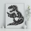 T Rex Reading A Book