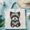 Beautiful Sitting Yorkshire Terrier Printable Image