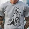 Creative Sitting Doberman Pinscher Drawing