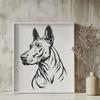 Artistic Doberman Pinscher - Craft PNG