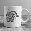 Floral Standing Elephant - PDF