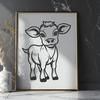 Artistic Calf - PNG Format