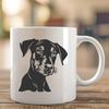 Creative Doberman Pinscher - Laser Engraver PNG