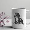 Unique Sitting Dog Design - DXF