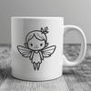 Cute Fairy In DXF