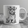 Miniature Schnauzer In DXFs - Free Commercial Use License