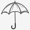 A colorful illustration of an umbrella with rain droplets on its fabric. A detailed illustration of a colorful umbrella with rain droplets on its fabric.