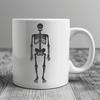 Stunning Standing Skeleton Printable Artwork - PNG