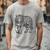 Artistic Standing Tiger Decal