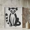 Creative Lemur Vector Illustration - Free SVG