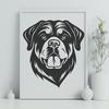 Creative Rottweiler Vector Image