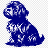 Creative Sitting Dog - PNG Digital File