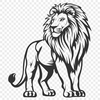 Standing Big Cat Decal