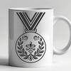 Stunning Medal Illustration In DXF For Free Download