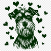 Free Artistic Miniature Schnauzer Drawing