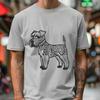 Stunning Standing Miniature Schnauzer PNG