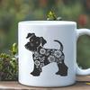 Unique Standing Miniature Schnauzer - DXF