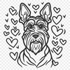 Beautiful Miniature Schnauzer Vector Art - Free SVG