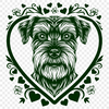 Ornate Miniature Schnauzer - For Cricut Project