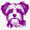 Beautiful Morkie In DXF - For Free Download, Commercial Use