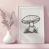 Artistic Mushroom - Cricut SVG