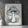 Mushroom Design In SVG, PNG, PDF And DXF Formats