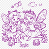 Unique Fairy Vector Illustration PNG - Free Download