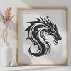 Free Dragon - Laser Engraver SVG