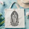 Floral Virgin Mary - Craft DXF