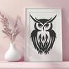 Perched Owl Vector Craft File - SVG Free Download