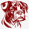 Boxer Digital Drawing In SVG, PNG, PDF And DXF File Formats