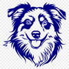 Unique Australian Shepherd Vector Drawing DXF - Free Download