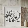 Standing Elephant SVG - Artwork For Commercial Use