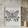 Free Artistic Butterfly - Free DXF Download, Commercial Use