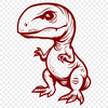 Beautiful Dinosaur - Vinyl PNG