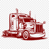 Beautiful Semi Truck In SVG - Free Download