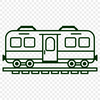 Train In DXFs - Free Commercial Use License